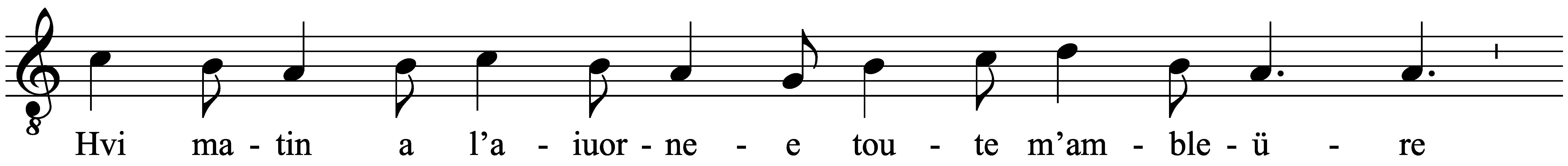 Work musical notation
